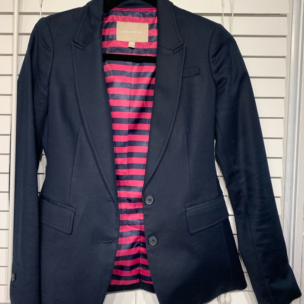 Banana Republic Navy Suit Jacket
